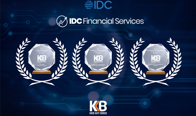 KKB, IDC Türkiye Finans Teknoloji Ödülleri’nde 3 ayrı projeyle ödül aldı