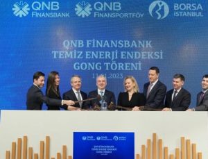 Gong, QNB Finansbank Temiz Enerji Endeksi için çaldı