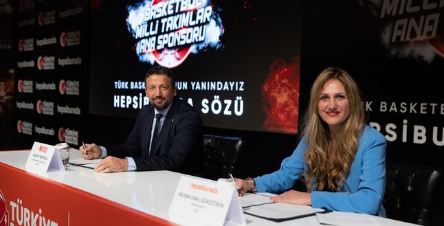 Türkiye Basketbol Federasyonu ile Hepsiburada arasında sponsorluk sözleşmesi imzalandı